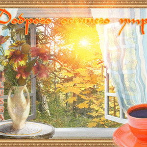 Картинки По временам года осенним с добрым утром Яркого дня ! Доброе утро Картинки GIF Галерейка